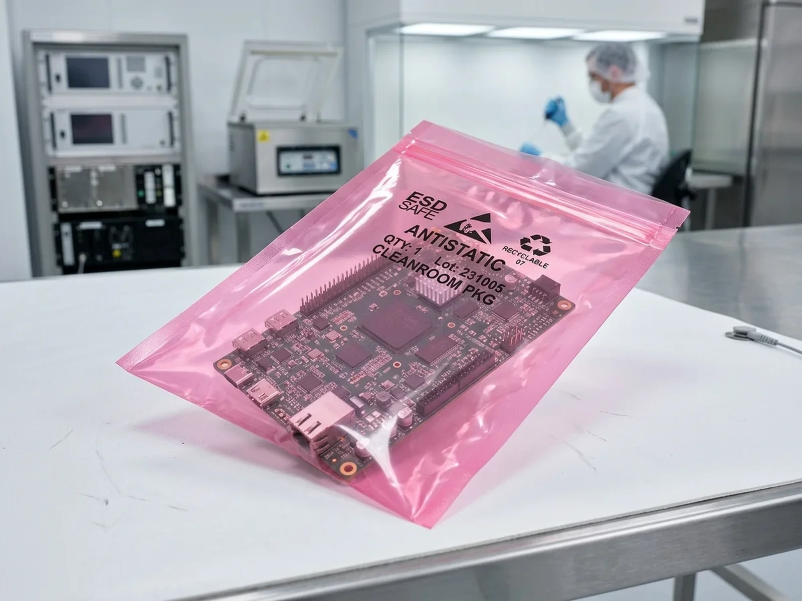 Anti-Static Electronic Packaging Bag - Factory Direct GRS 4.0 PCR Plastics Packaging Solution for Medical & Electronics