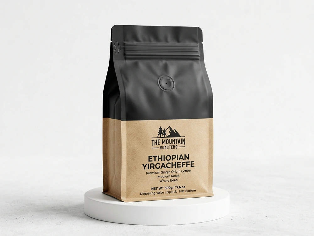 Eight-Side Sealed Coffee Bag - Factory Direct 100% Mono-PE Recyclable Packaging Solution for Food & Beverage Flexible