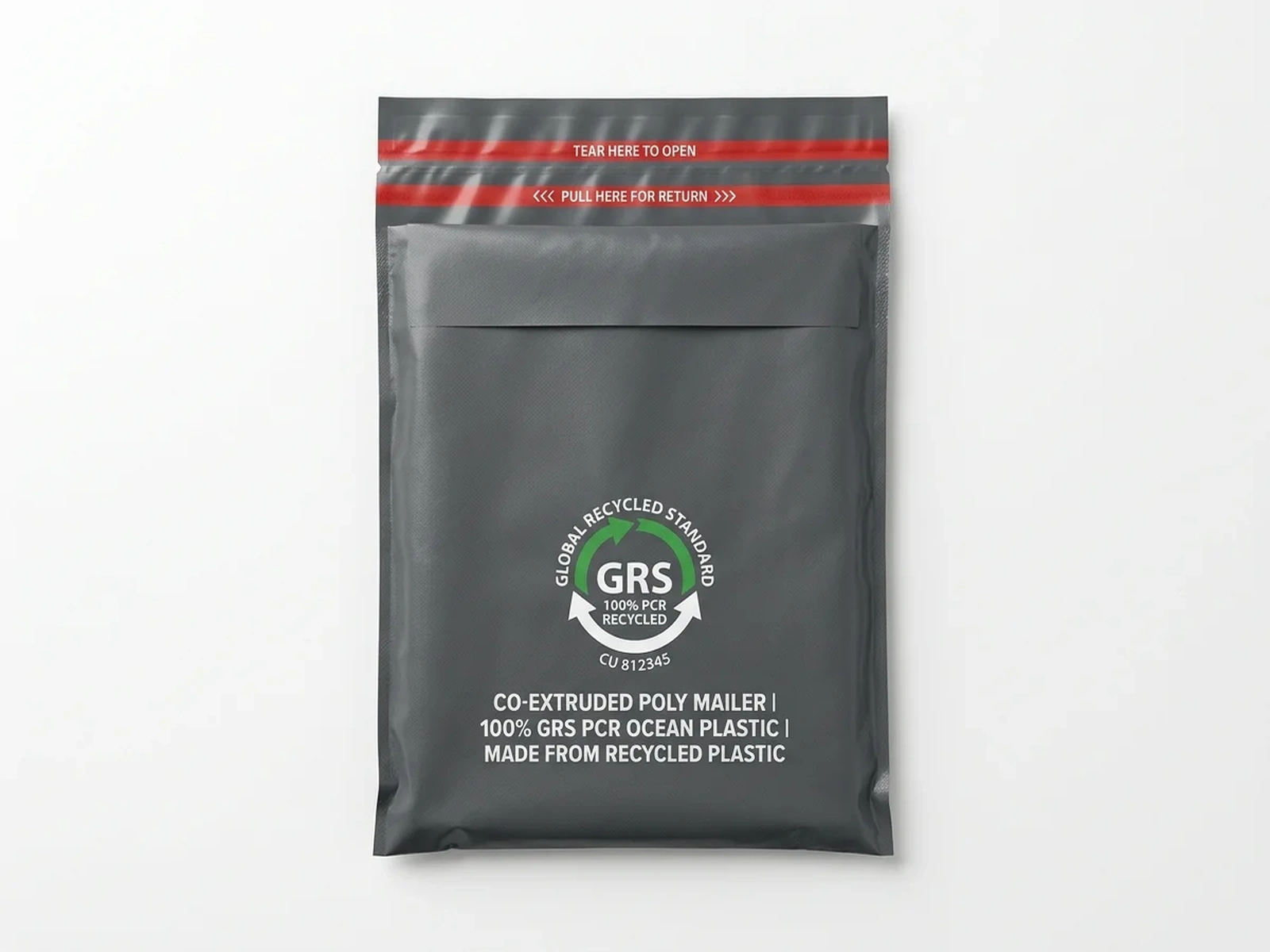 GRS PCR Plastic Poly Mailer - Factory Direct GRS 4.0 PCR Plastics Packaging Solution for E-Commerce & Express Logistics